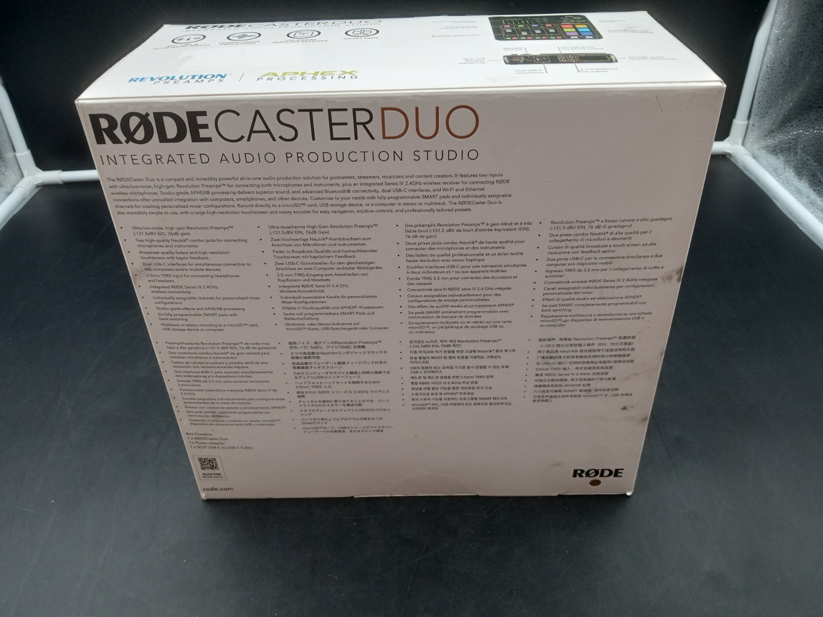 Rode RODECaster Duo Integrated Audio Production Studio - Black NEW OPEN BOX !!!