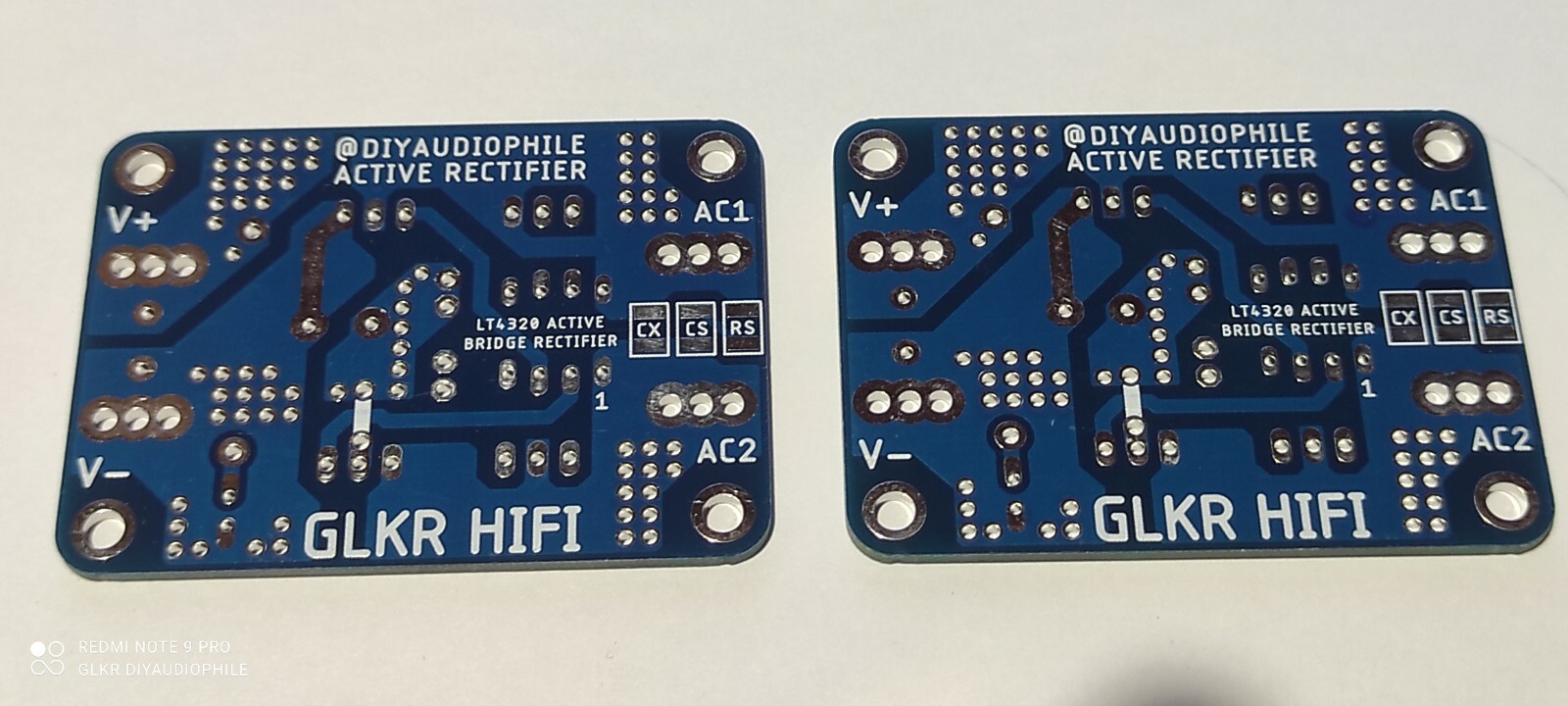 LT4320 Active Rectifier Board set, MOSFET Bridge Rectifier, * 2 blank PCBs