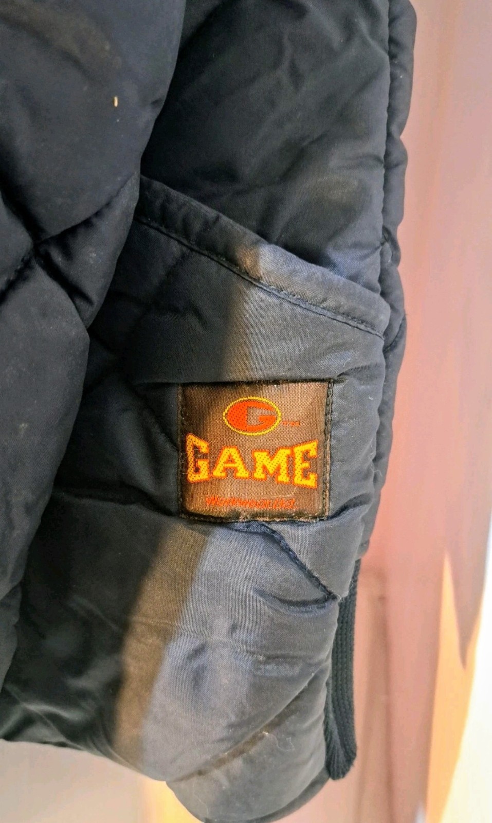 Lowell MA Fire Dept Game The Bravest Quilted Jacket Eng 11 Men 2XL US Flag