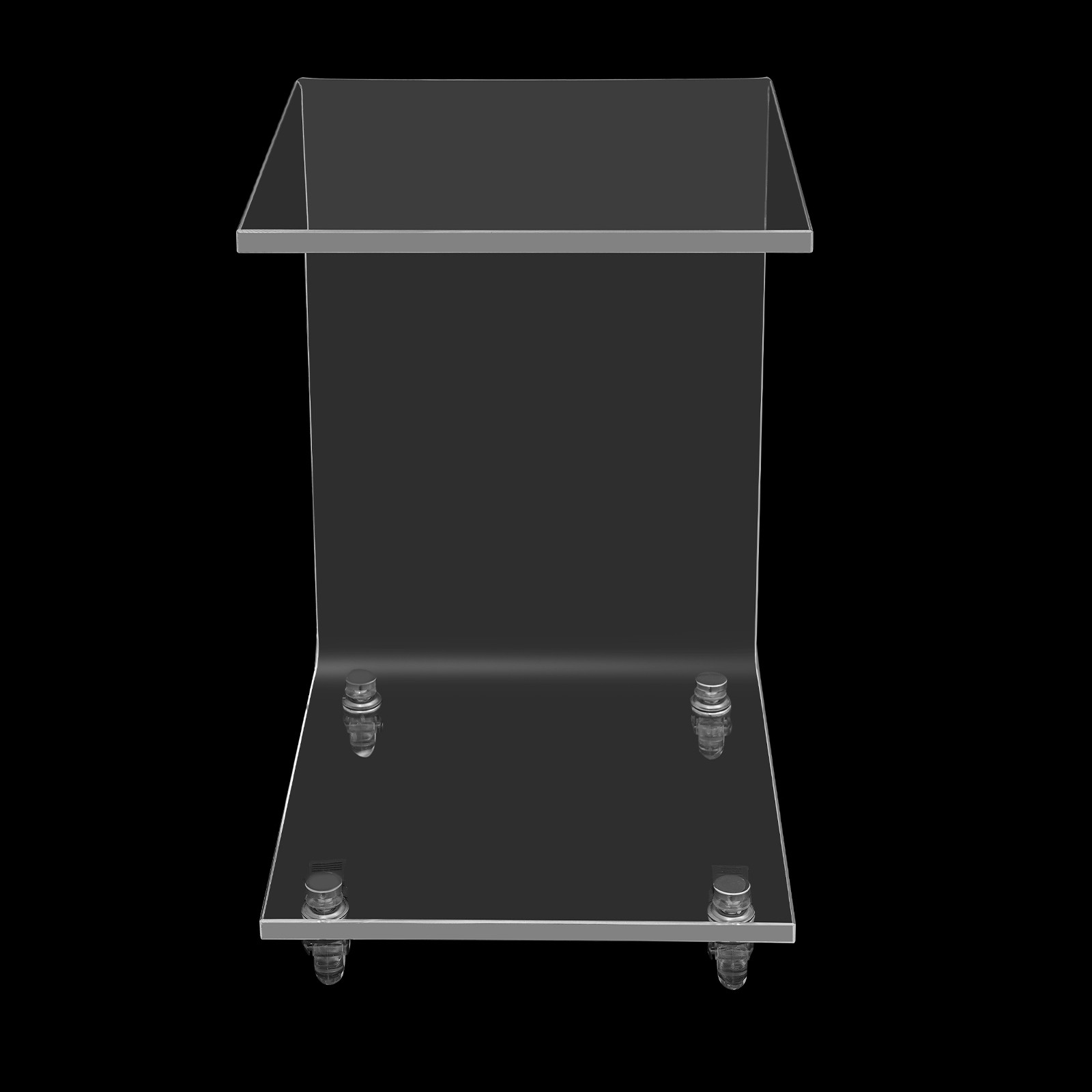 Modern C-shaped Side Table Acrylic End Table Couch Side Table, Bedside Table