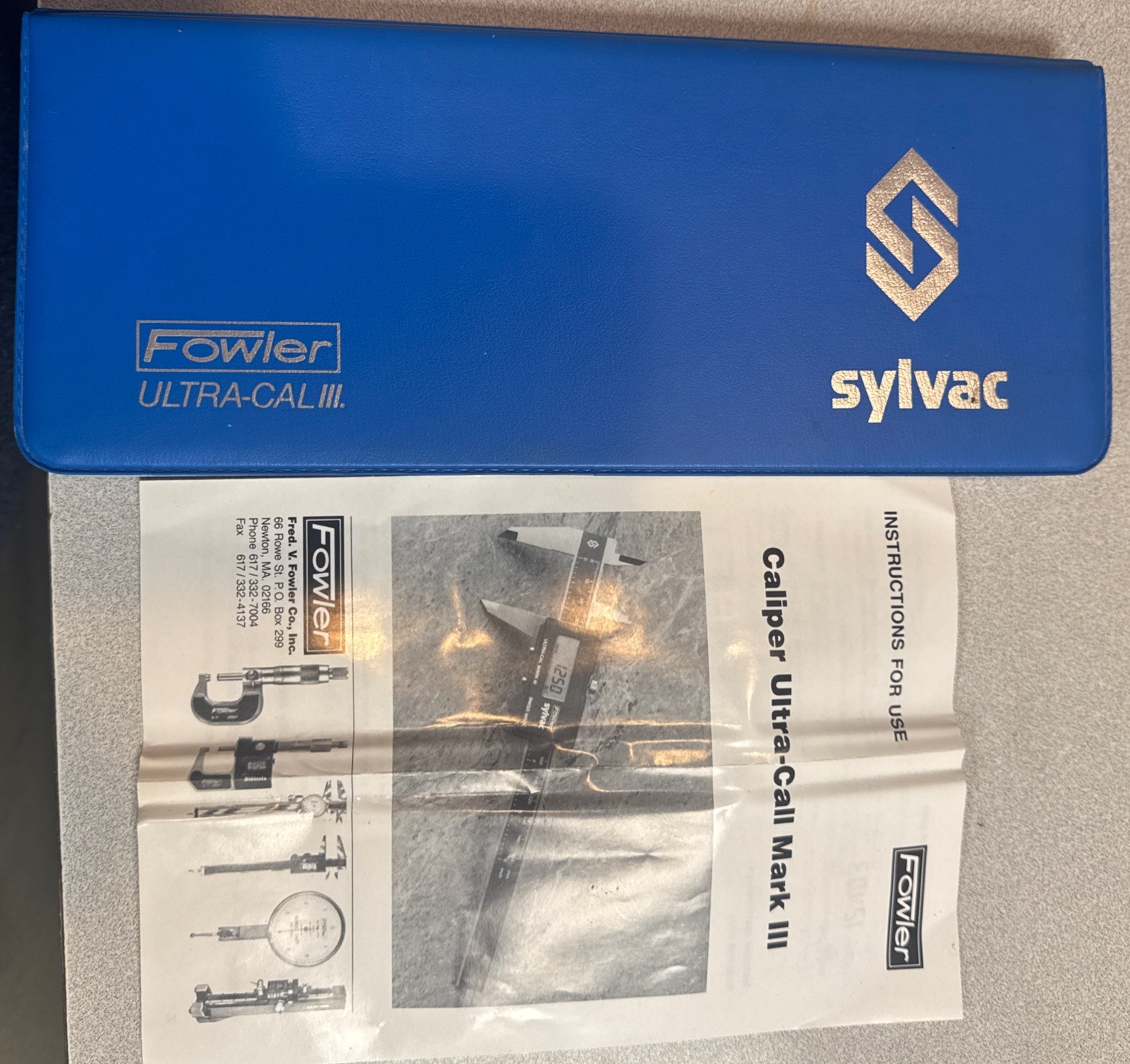 FOWLER SYLVAC ULTRA-CAL MARK III DIGITAL CALIPER CASE LENGTH GAUGE