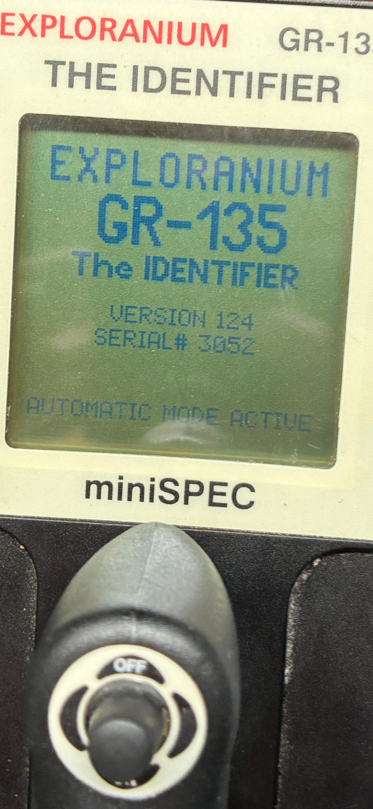 Exploranium GR 135 The Identifier Handheld Radioactive Isotope Identifier