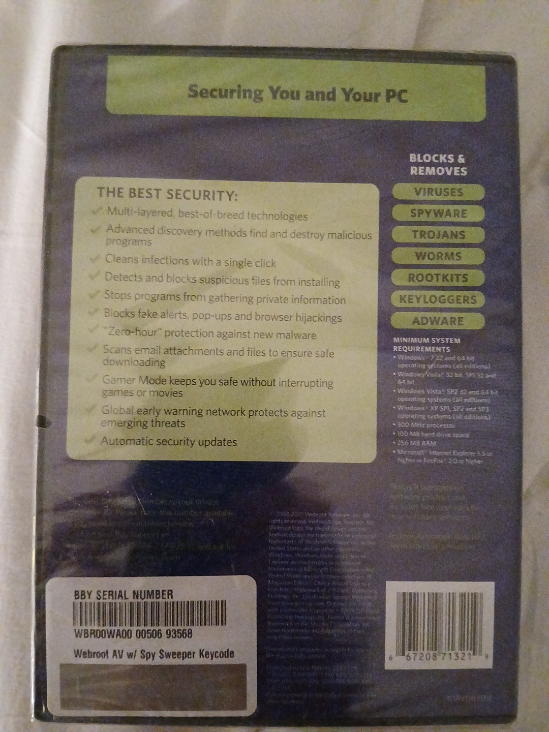 Webroot AntiVirus with Spy Sweeper Vintage Software ElectronicsRecycledCom
