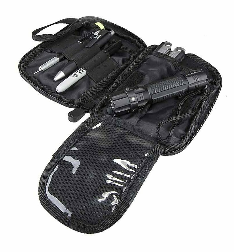 VISM Utility EDC MOLLE Pouch w/ US Patch hunt tactical duty gear medic BLK