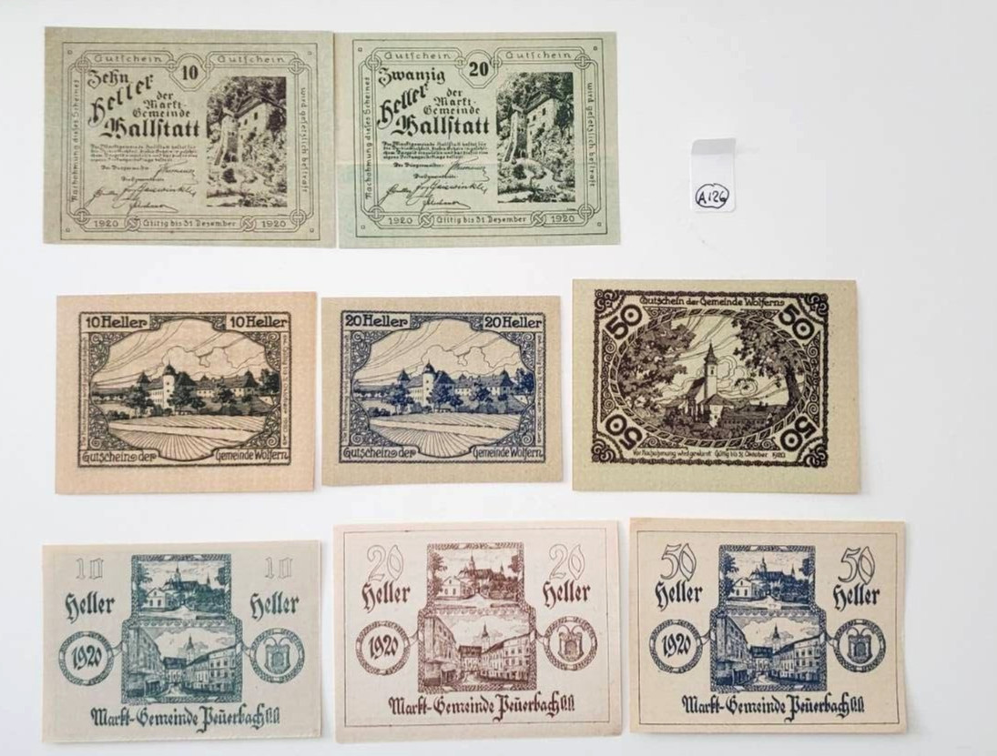 Notgeld Austrian Emergency Money 1919-20 UNC[Lot A126]