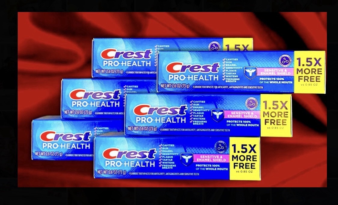 6 PACK Crest Pro-health SENSITIVE Enamel Shield fluoride Toothpaste EXP:06/2028