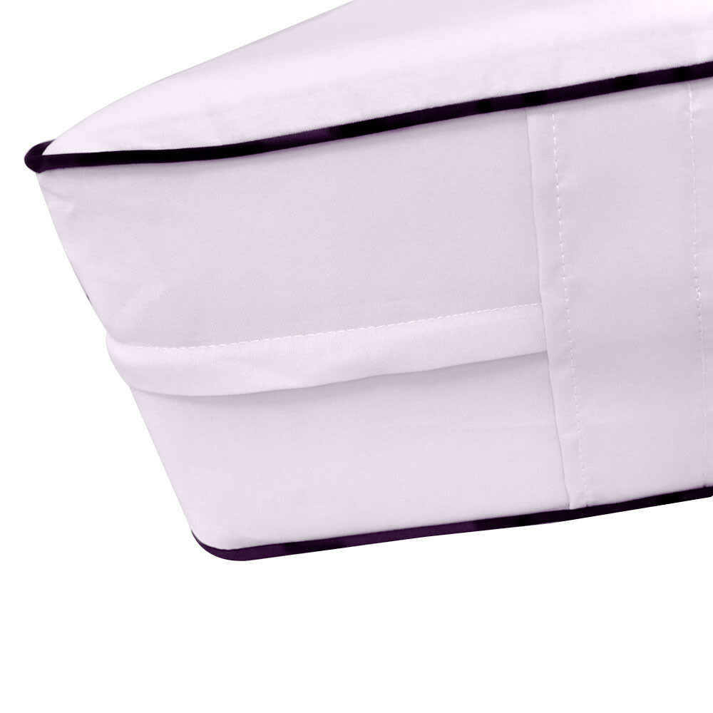 COVER ONLY STYLE 1 Mattress Pillow Daybed Porch Swing Contrast Trim Crib AD107