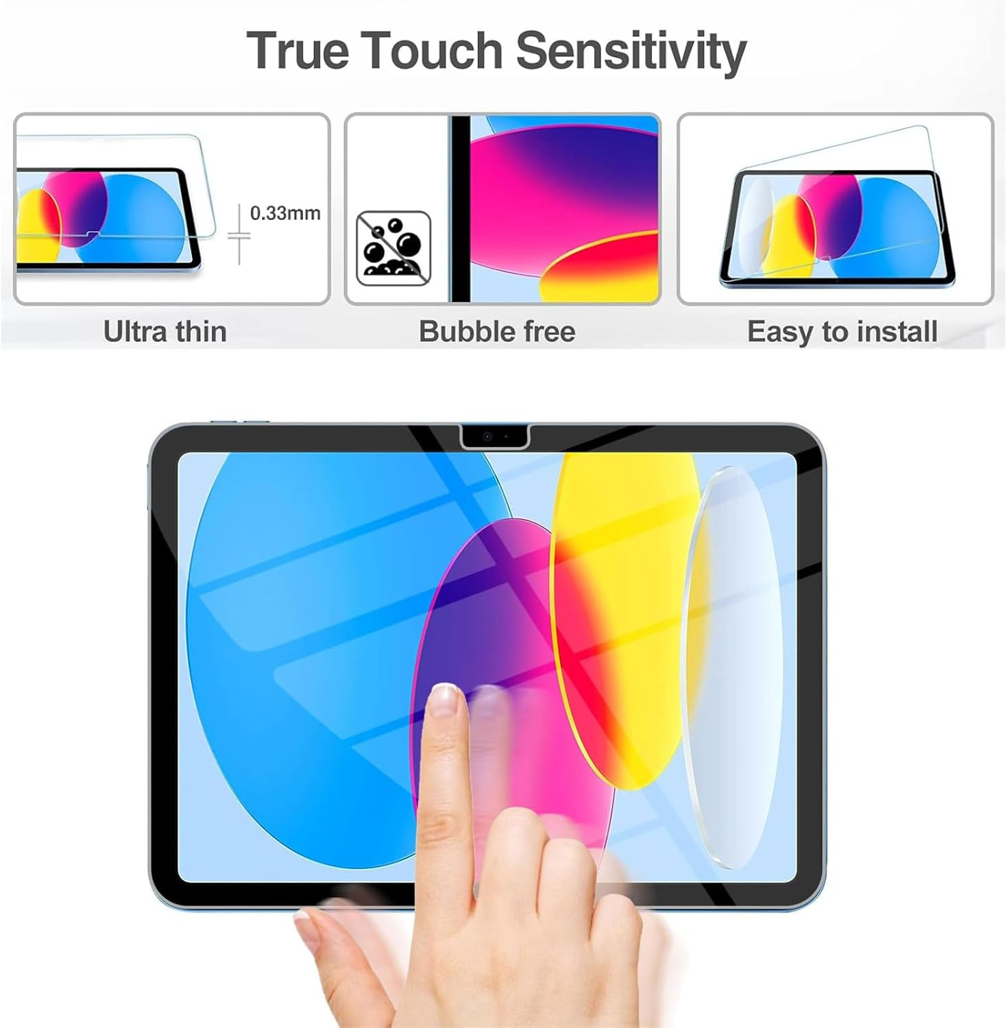 Screen Protector for Ipad A16 2025 11Th/10Th Generation 2022 Clear
