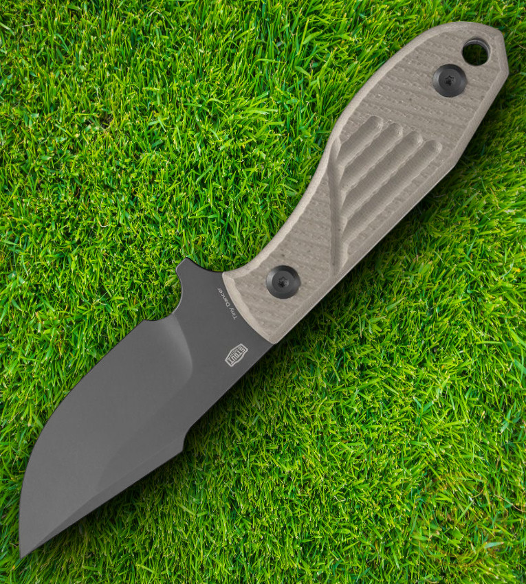 Tenable Knives Tiny Dancer Fixed Knife 3.25" D2 Tool Steel Blade G10 Handle