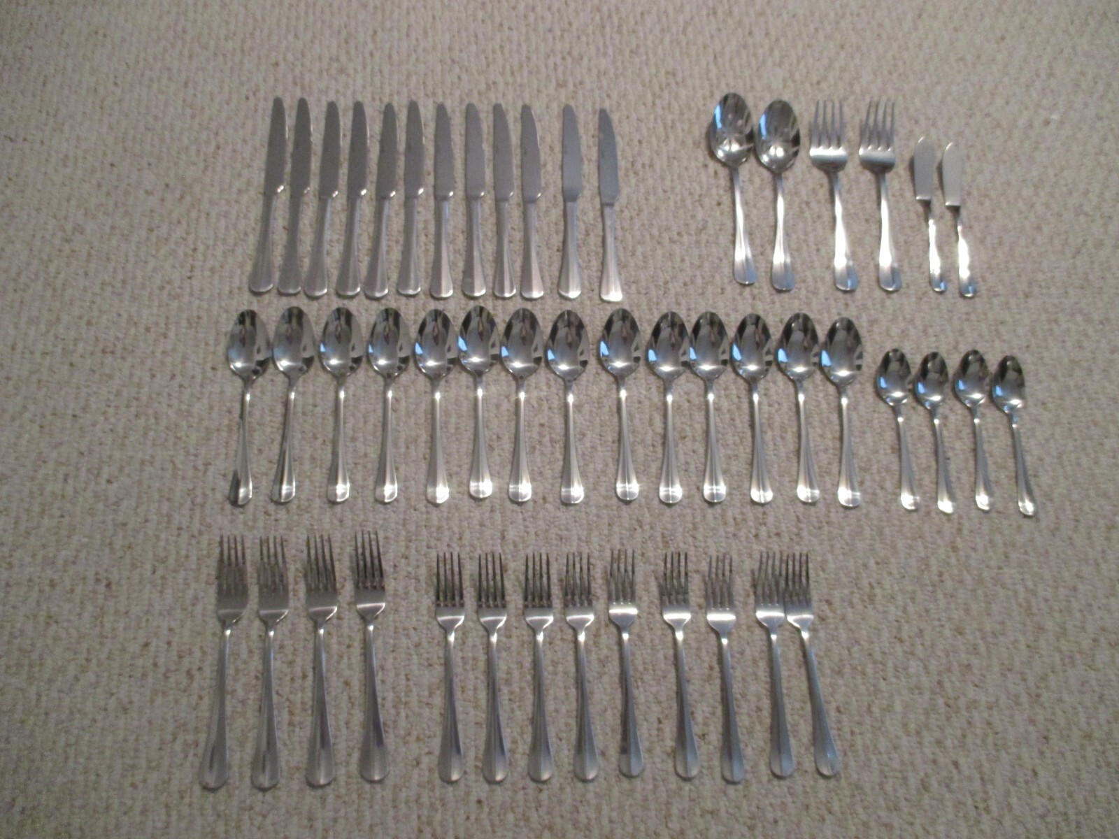 Pfaltzgraff Baguette Flatware 29 pc mixed set Simplicity??