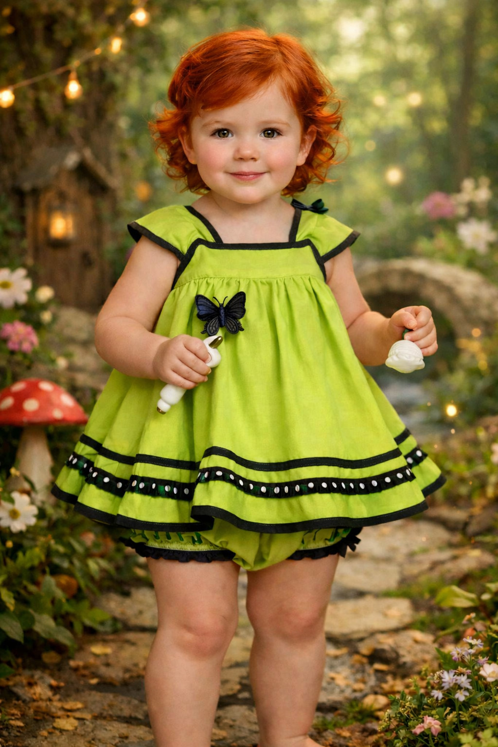 Coverall Topper & Panties Sewing Pattern BUTTERICK  7666 Girl's Toddler