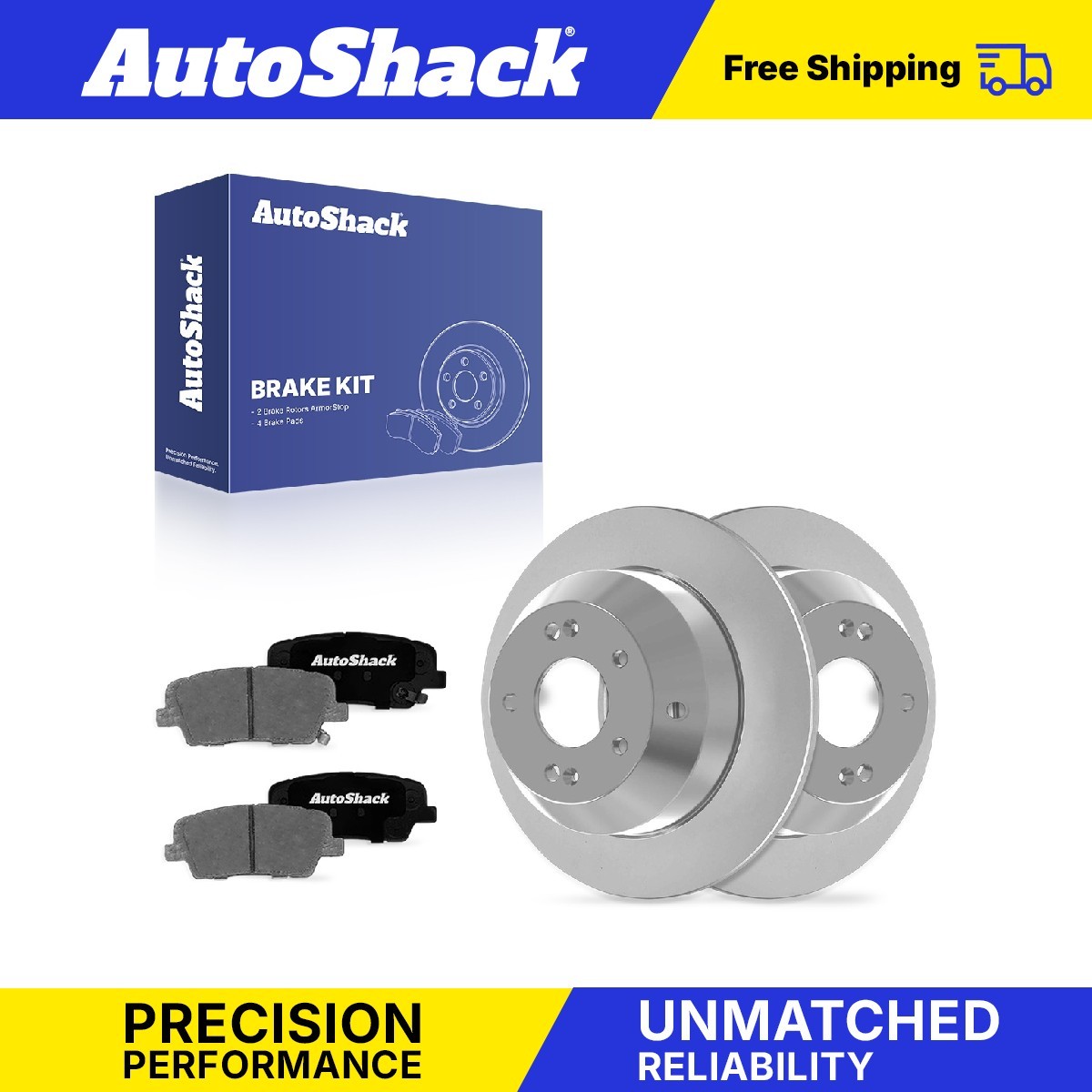 Rear Brake Rotors Ceramic Pads for Kia, Sorento 2016-2020
