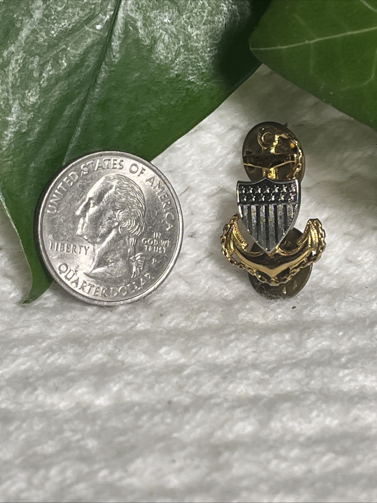 USCG Cap Device Senior Chief E-8 Miniature Size