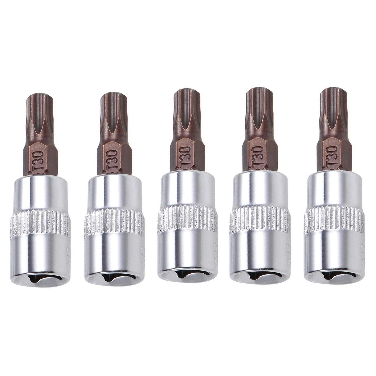 5 x New T30 Torx Bit Sockets Compatible For ratchet wrenches, extensions