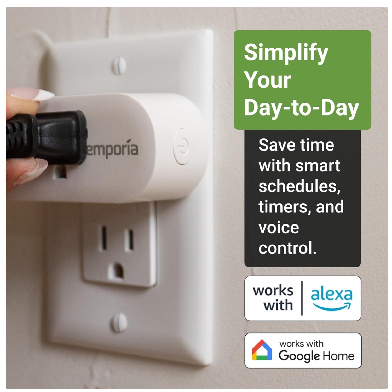 Smart WiFi Plug 4 Pack - Energy Monitor, Alexa & Google Home