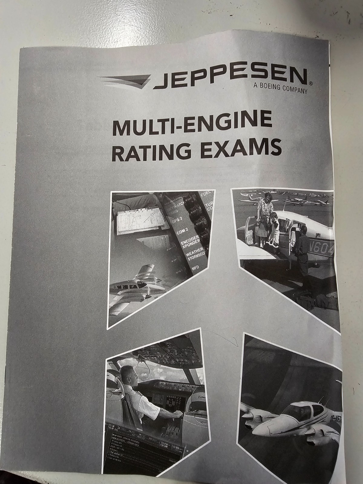 Jeppesen Multi-Engine Rating Exam Booklet with Stage Exams - 10692816