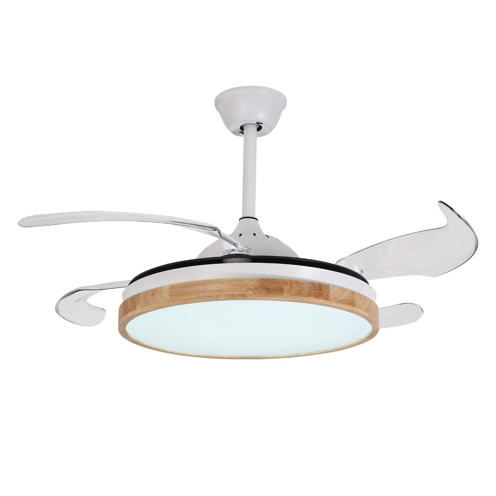 LED Ceiling Mounted Indoor 42inch White Ceiling Fan With Light Remote Control