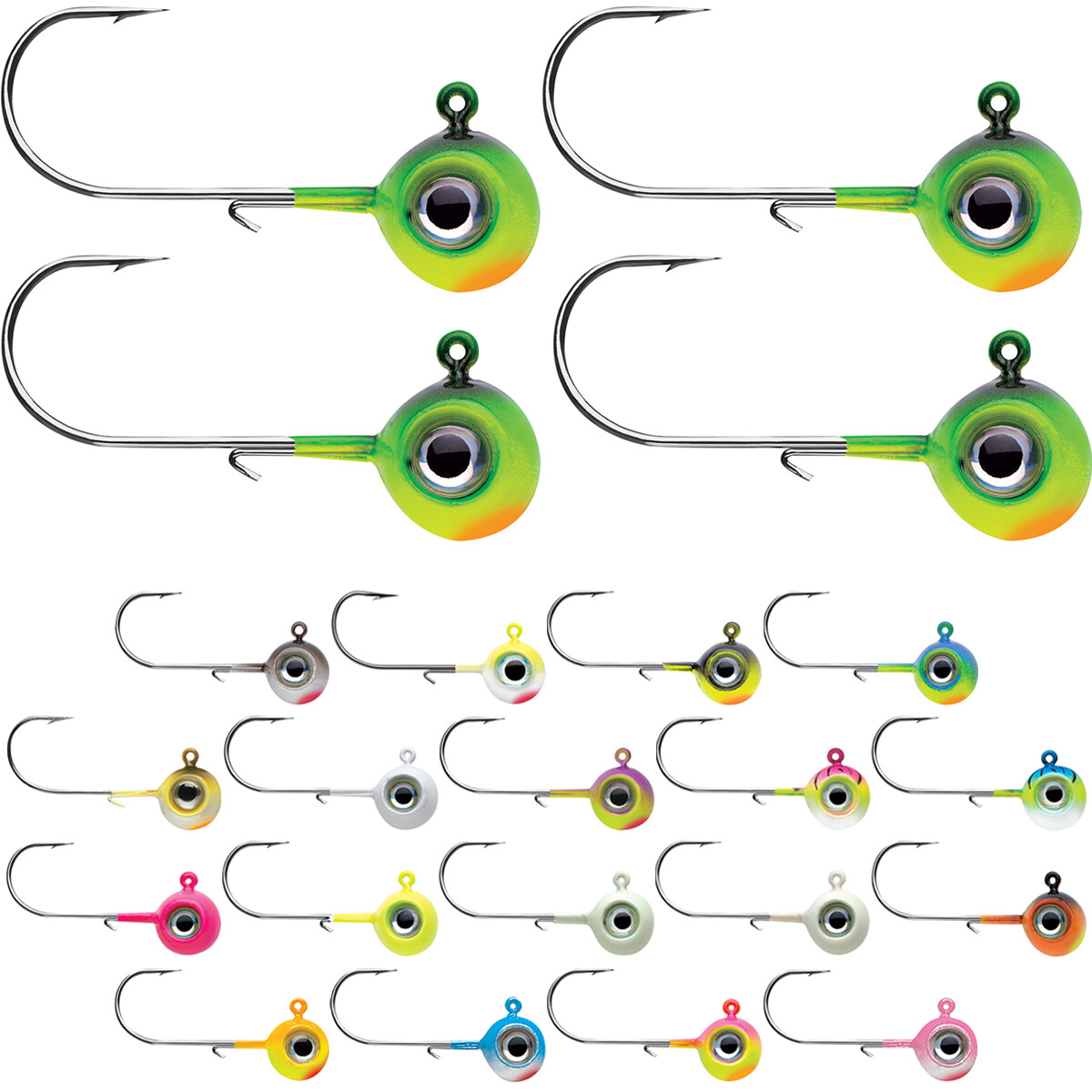 VMC 3/8 oz. Neon Moon Eye Jig - 4 Pack