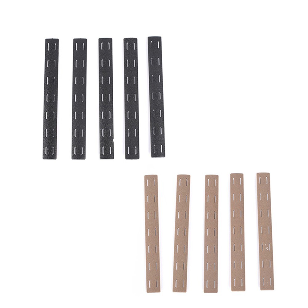 5 PCS 5.5" Rail Panel Cover fit for Mlok System Covers Snap-in Panel Strip