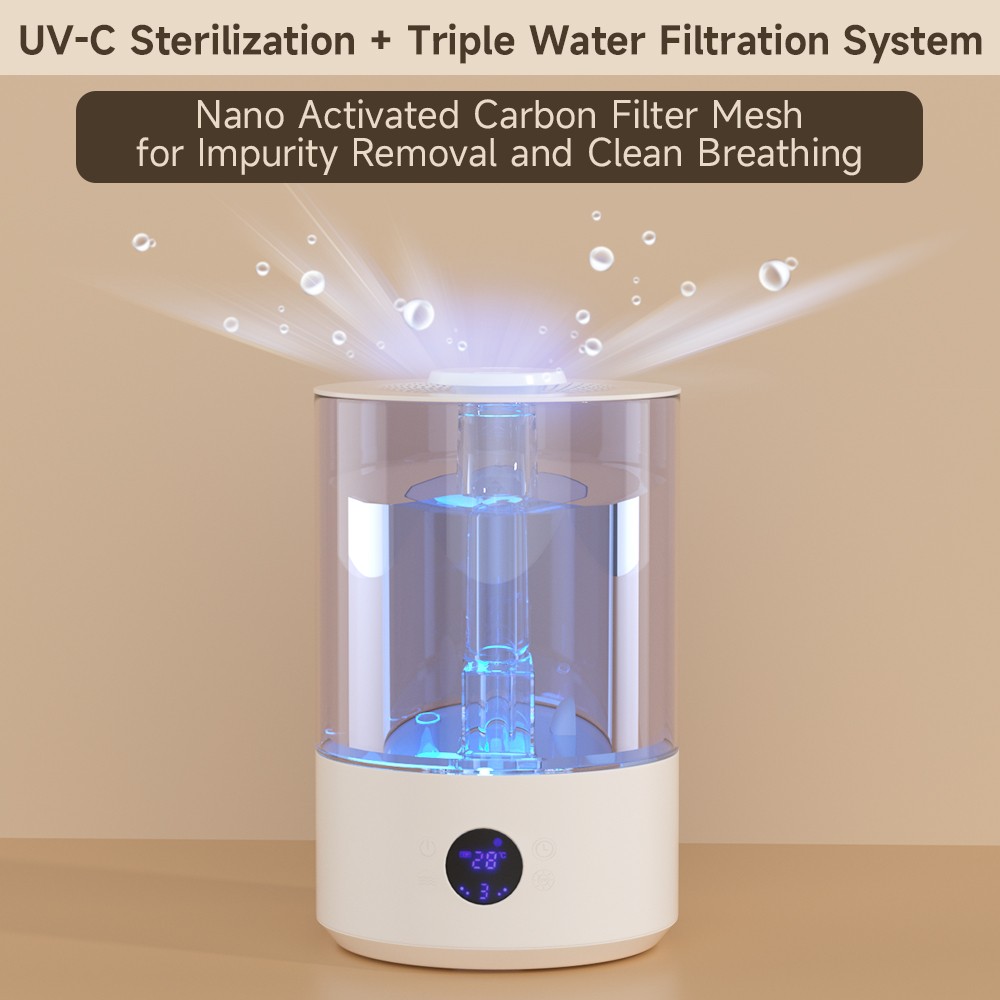 Humidifiers 7.8L Cool Mist Top Fill Essential Oil Diffuser W/ UV sterilization