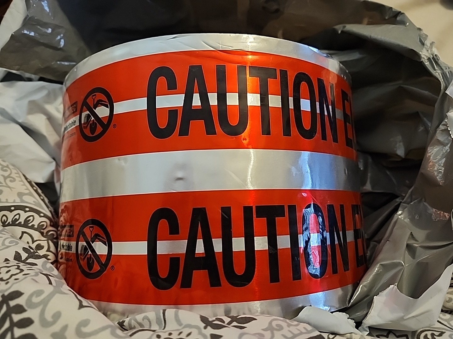Empire 31-109 Detectable 6"x1000' "CAUTION ELECTRIC LINE BELOW" Warning Tape ⚡️⚡