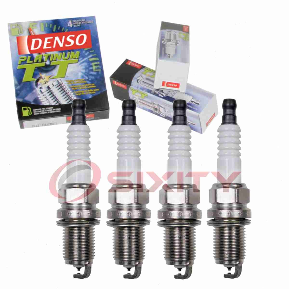 4 pc Denso Platinum TT Spark Plugs for 2005-2010 Scion tC 2.4L L4 Ignition ow