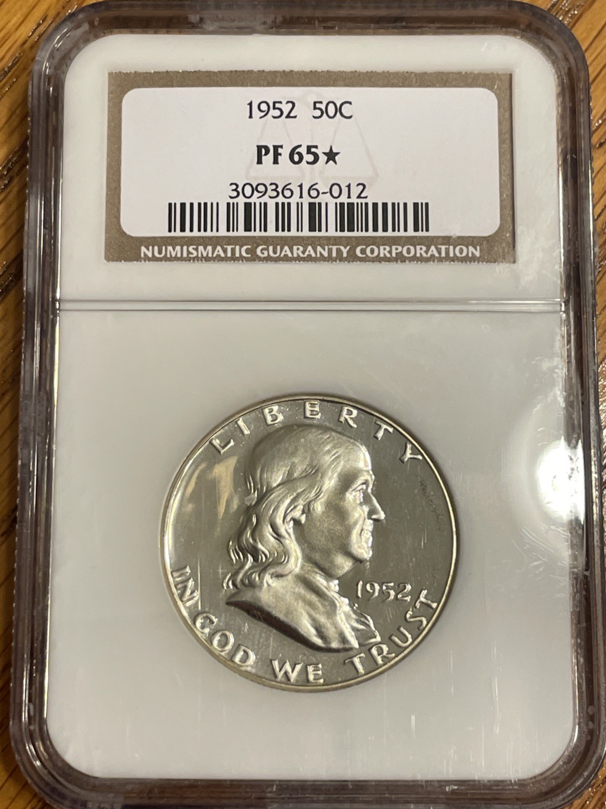 1952 Franklin Half Dollar Proof 50c NGC PF65* Star