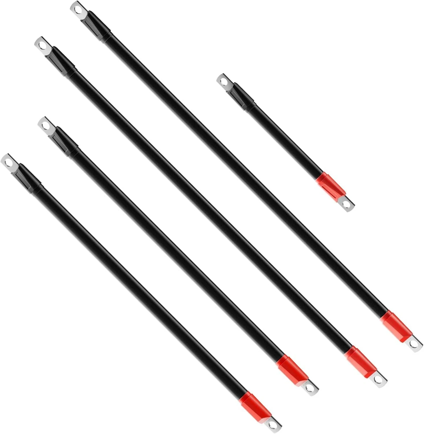 Club Car Precedent Battery Cables Set 48 Volt 3 Gauge for 2008-Up Golf Cart with