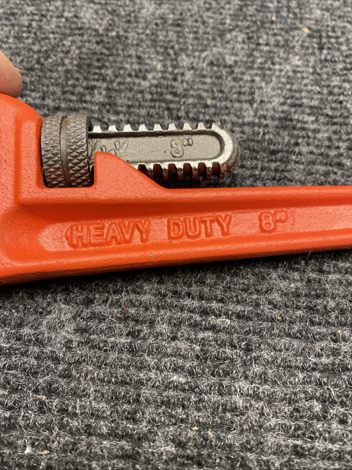 Performance Tool W1133-8B Heavy-Duty Adjustable Straight Pipe Wrench, 8-Inch
