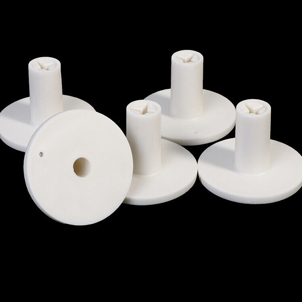 10 Pcs Rubber Golf Tees Holder Tee Range Driving Practice Mat Hitting White Hot