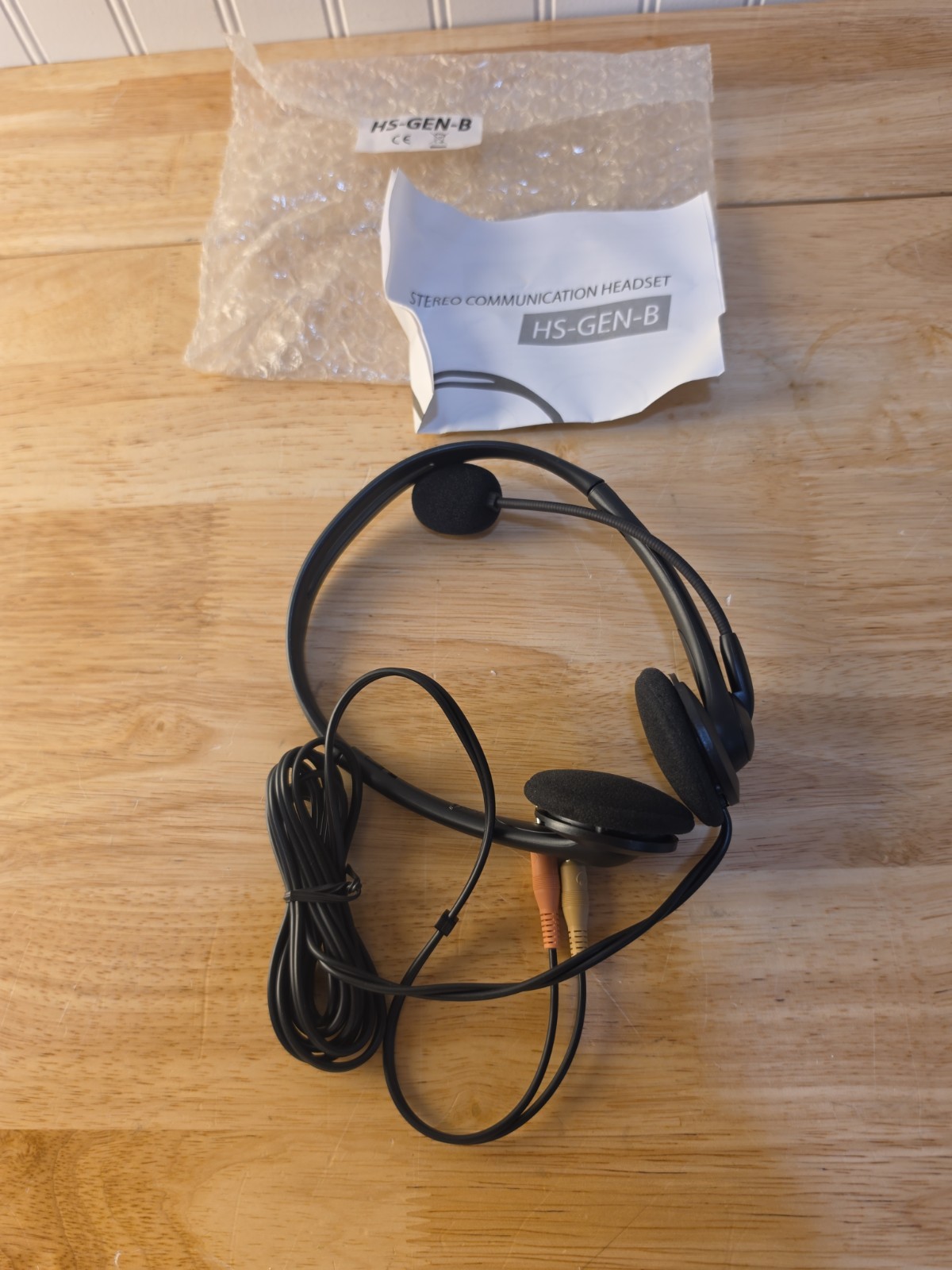 Dragon Nuance HS-GEN-B Stereo Communication Wired Headset Microphone