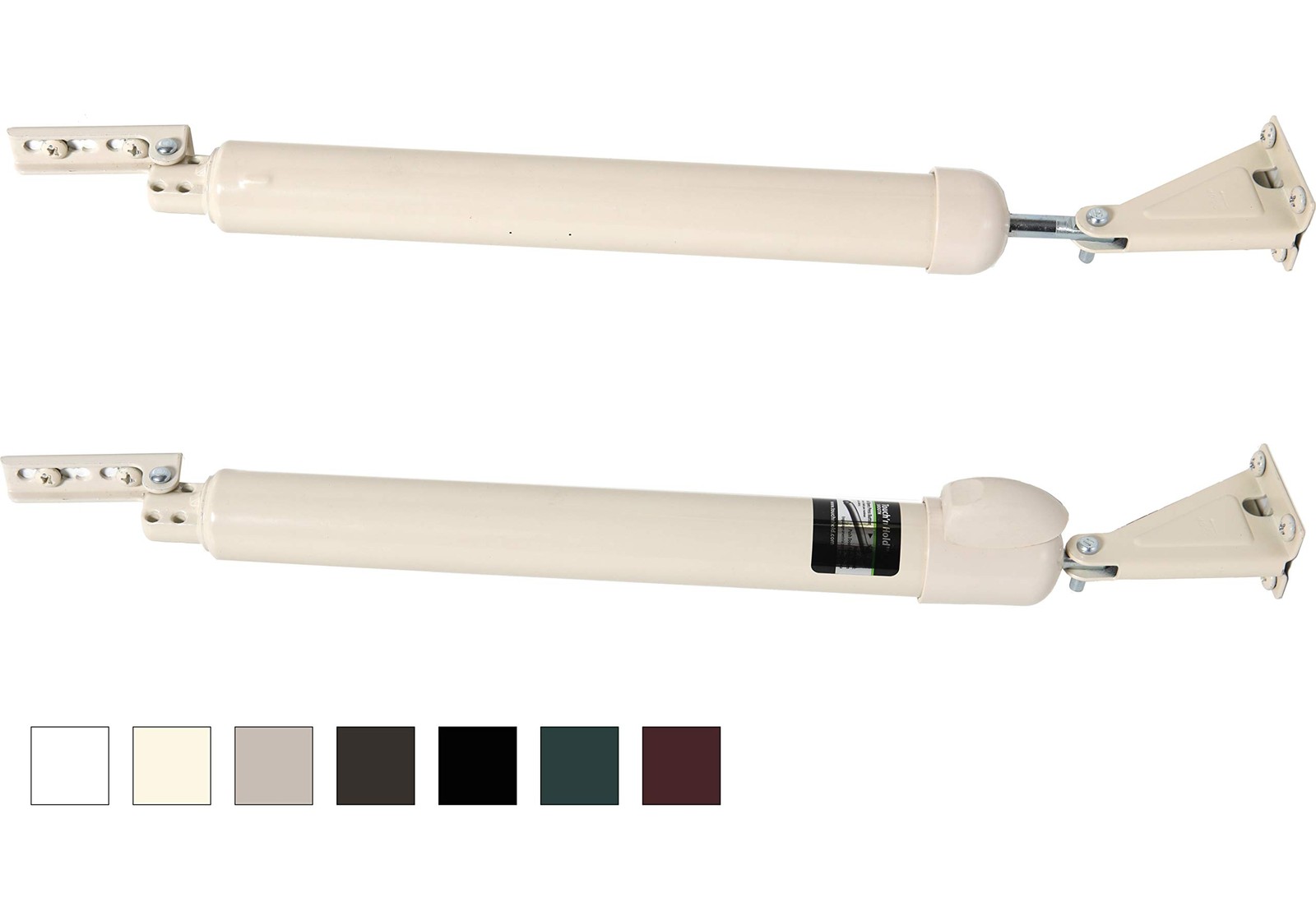 Touch 'n Hold Smooth Dual Door Closer System (Almond) – Heavy-Duty - Touch-Bu...