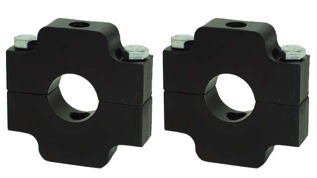 2-NEW RACING CLAMP BRACKETS,1 1/8" ROUND TUBE,ALUMINUM