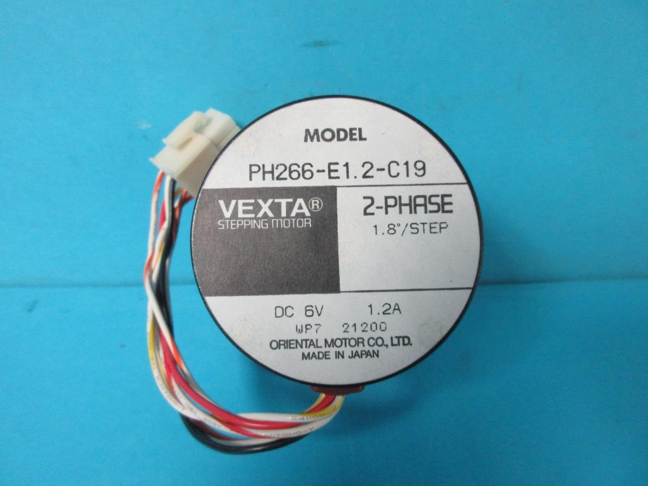 ORIENTAL MOTOR VEXTRA STEPPING MOTOR 2- PHASE PH266-E1.2-C19 6V DC 1.8" STEP WP7