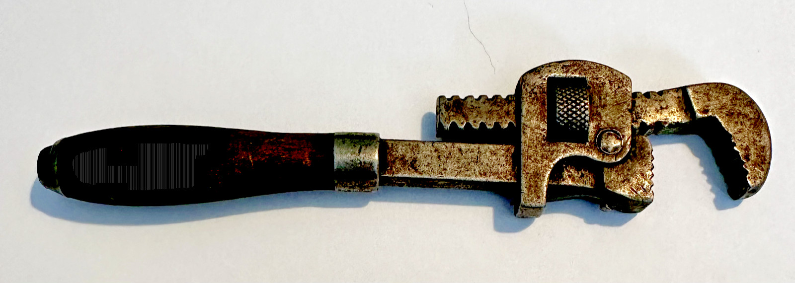 Antique Adjustable Wrench #6 Wood Handle Stillson's Walworth Boston MA