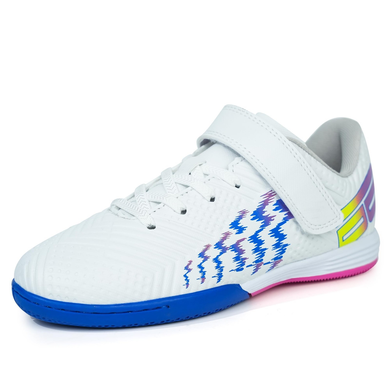 brooman Kids Futsal Indoor Soccer Shoes Boys Girls Soccer Sneakers 2 Little Kid