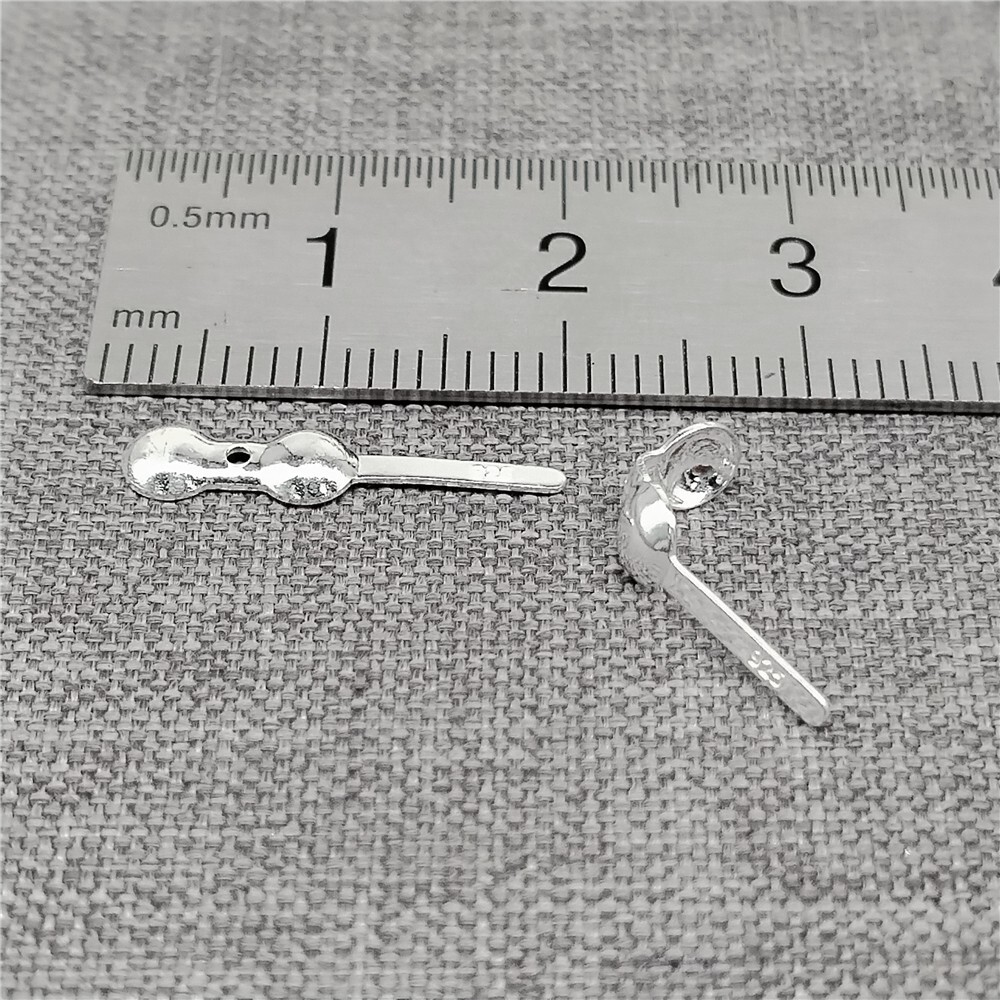20 Sterling Silver Clamshell Bead Tips 925 Silver Fold Over Crimp Cover Ends
