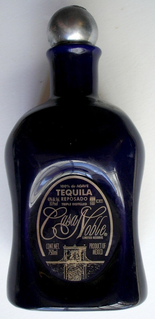 Casa Noble Reposado Tequila Limited Reserve 750ml Blue Ceramic Bottle (Empty)