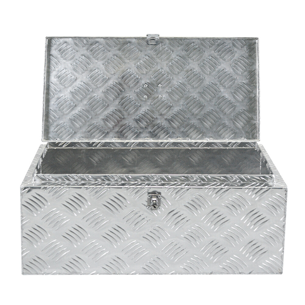 23"X11"X10" Aluminum Toolbox Trailer Tongue Tool Box for Pickup Truck Bed RV ATV