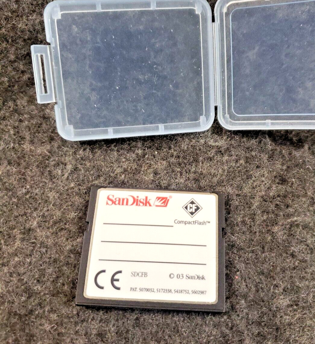 2GB SanDisk CompactFlash Memory Card 2G CF Card SDCFB-2048Genuine w/case ..(SB3)