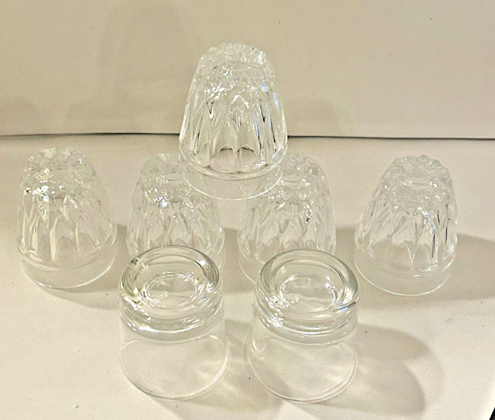 Lot of 7 ~ Shot Glass ~ Clear Glass ~ Unmarked Brands ~ Never Used