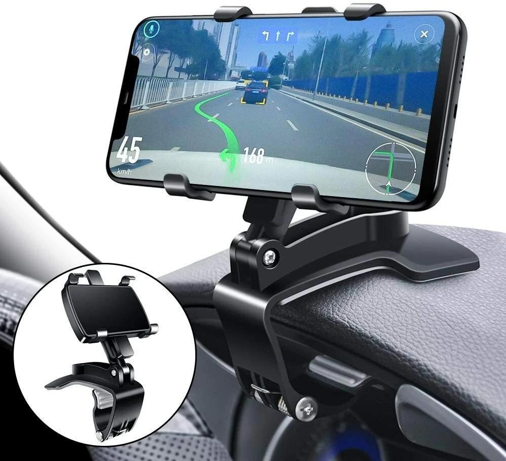 360 Clip On Dashboard Dash Mount Mobile Car Phone Holder Stand Cradle For iphone