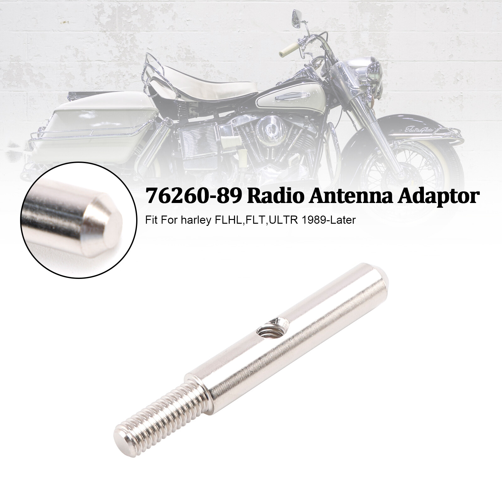 76260-89 Radio Antenna Adaptor 7626089 Fit Touring FLHL ULTR 1989+ FLT