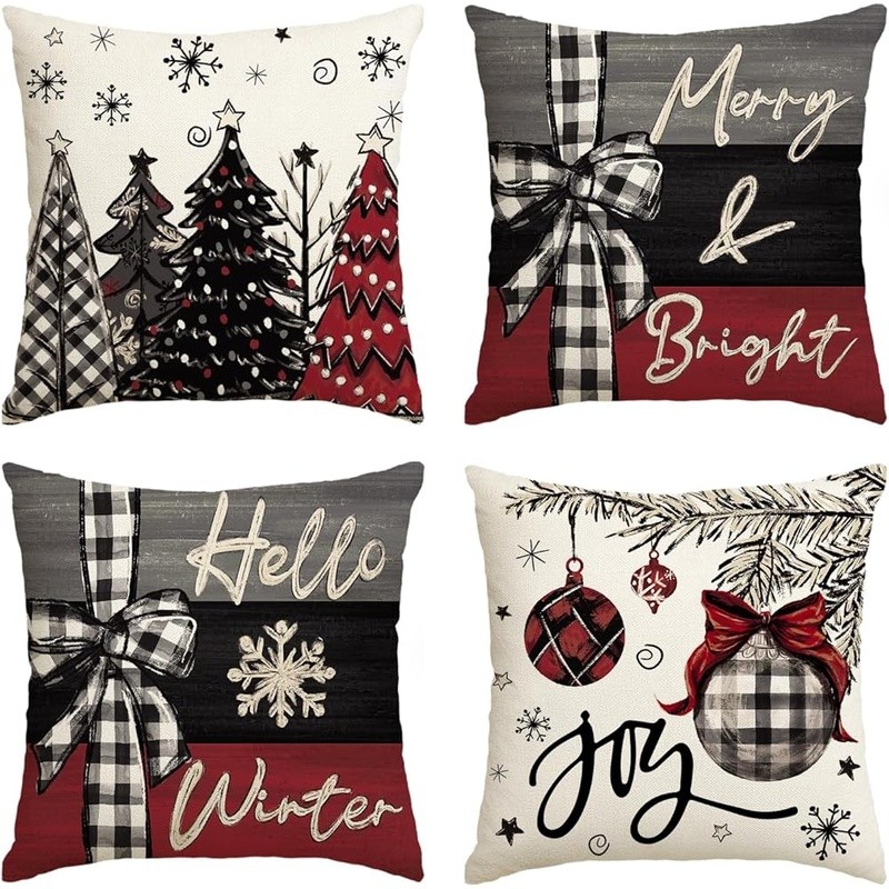 Durable Polyester Throw Pillow Cover Modern Décor Machine Washable Soft Touch US