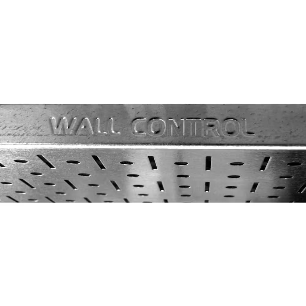 32 In. X 48 In. Shiny Metallic Galvanized Steel Pegboard Basic Tool Organizer Ki