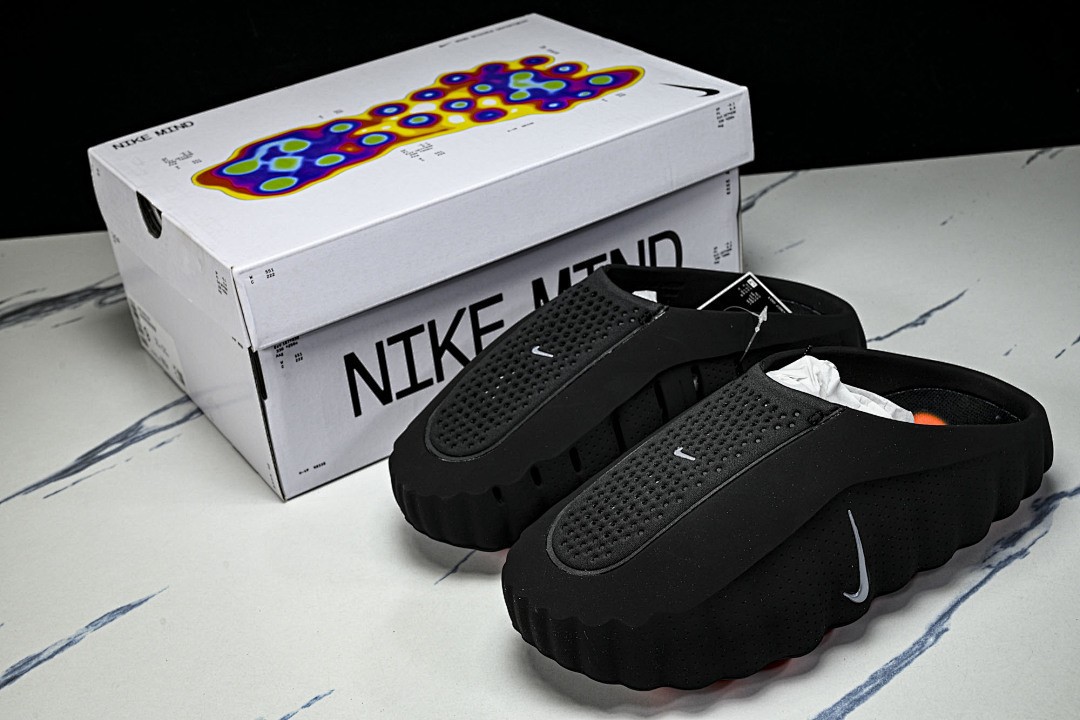 HQ4307-001 NK Mind 001 Slide Black Chrome Men's Athletic Shoes Size 4-12