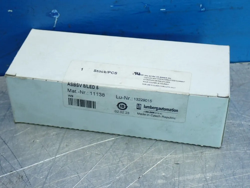 LUMBERG AUTOMATION 111-SERIES SENSOR BOX ASBSV 8/LED 5