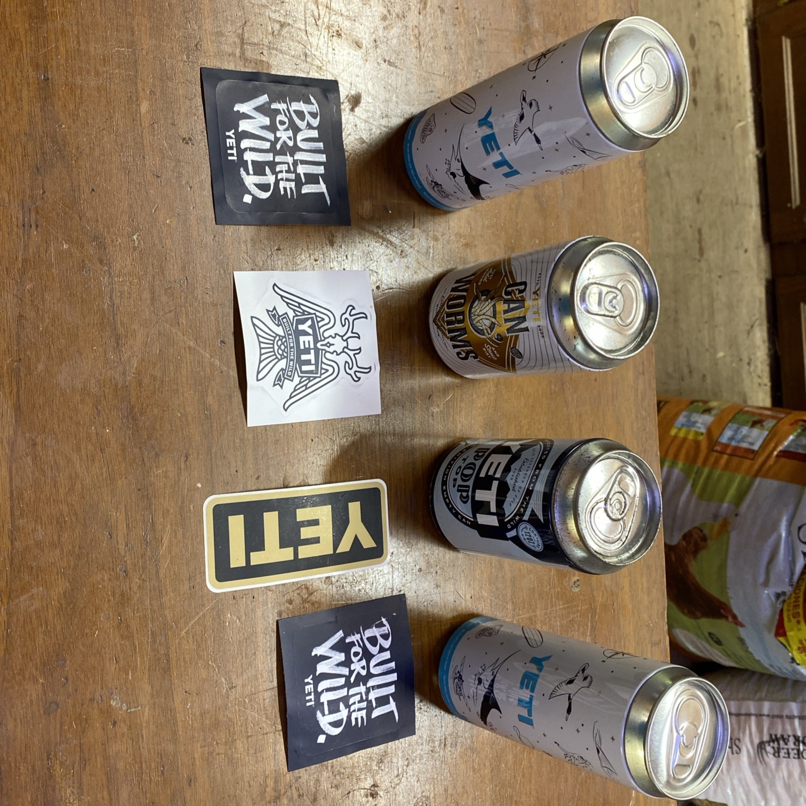 Yeti Stash Can Hidden Storage Limited Edition Lot of 4  Cans  With Stickers