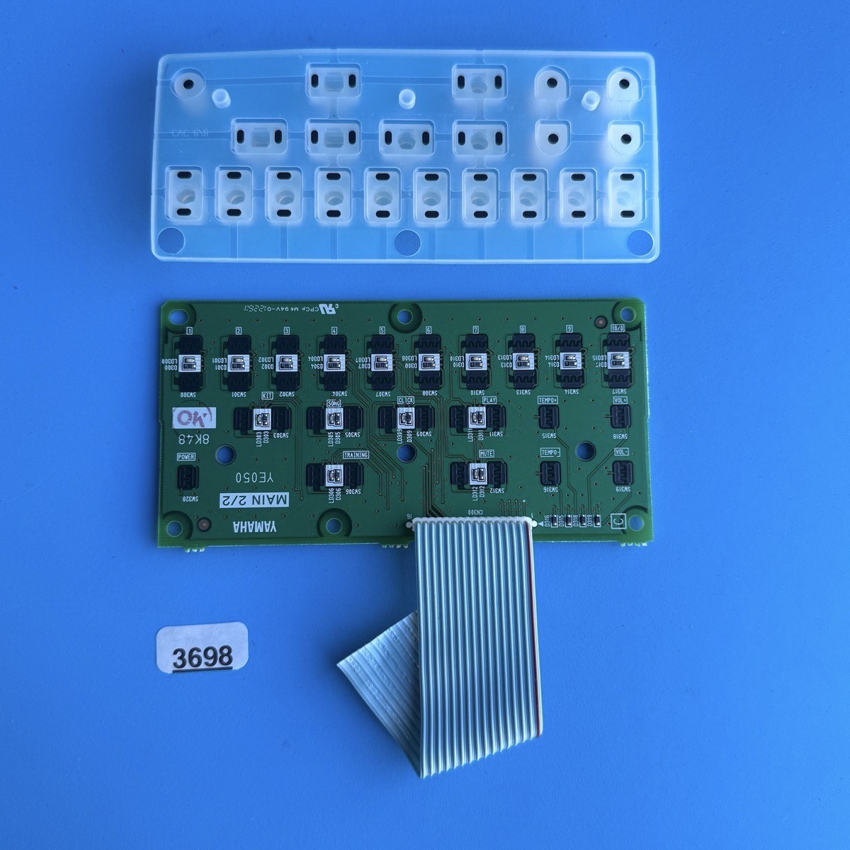 YAMAHA DTX430K Electronic Drum Part: Control Panel Button Main Board PCB YE050