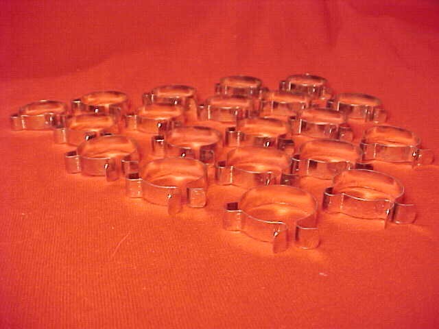 20 Steel Muscle Bike Bicycle 1" Brake Shift Cable Clamps Clips Huffy Sears nos